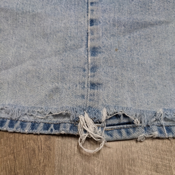 St. John's Bay Distressed Grunge Denim 90's Look Pencil Skirt - Picture 10 of 14